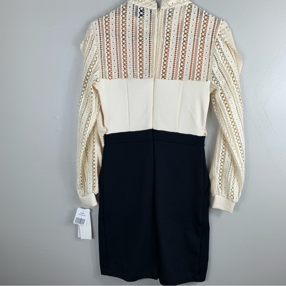 NWT French Connection | Patricia Lace Dress with Ruffles | Size 2 - Picture 9 of 10